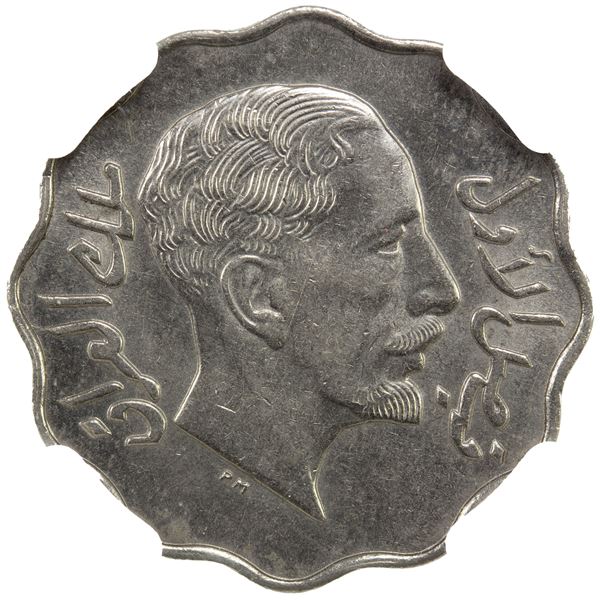 IRAQ: Faisal I, 1921-1933, 4 fils, 1933/AH1352, NGC MS62