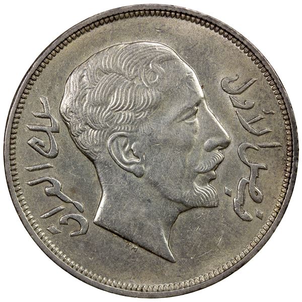 IRAQ: Faisal I, 1921-1933, AR riyal, 1932/AH1350, AU