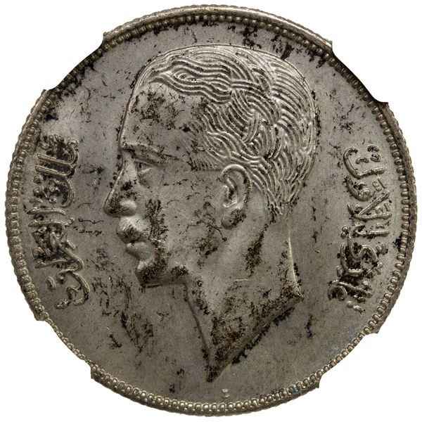 IRAQ: Ghazi I, 1933-1939, AR 50 fils, 1938-I/AH1357, NGC MS63