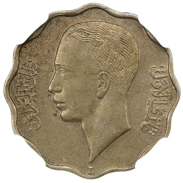 IRAQ: Ghazi I, 1933-1939, 4 fils, 1938-I/AH1357, NGC MS63