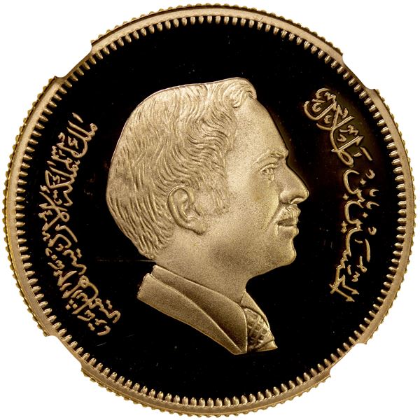 JORDAN: Hussein b. Talal, 1952-1999, AV 60 dinars, 1981/AH1401, NGC PF69 Ultra Cameo