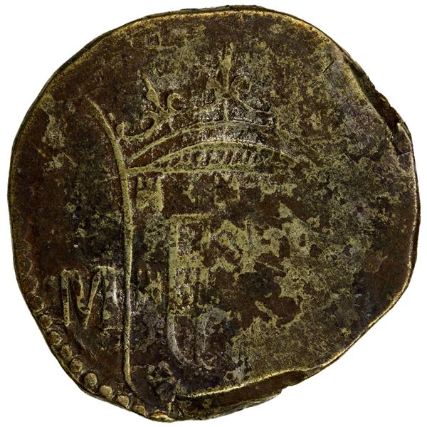 PORTUGUESE MALACCA: Filipe III, 1621-1640, AR 2 tangas (5.90g), DM (1632-36), F-VF