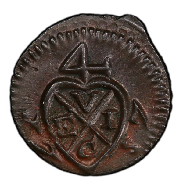 PENANG: AE ¼ cent, 1787, PCGS MS63 BN