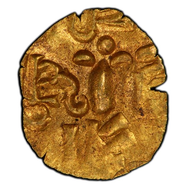 NEPAL: Prithvi Bir Bikram, 1881-1911, AV 1/64 mohar (0.35g), ND, PCGS MS63