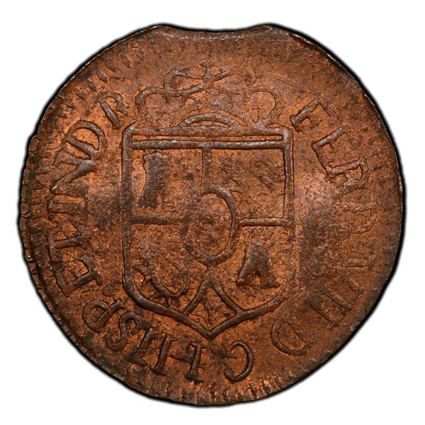 PHILIPPINES: Fernando VII, 1808-1833, AE octavo, 1820, PCGS MS63 BN