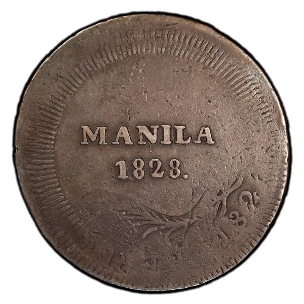 PHILIPPINES: Fernando VII, 1808-1833, AR 8 reales, 1828, PCGS VF35
