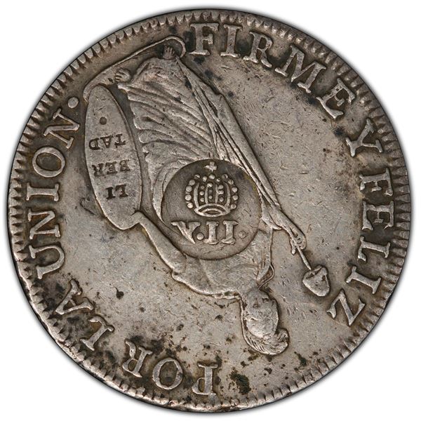 PHILIPPINES: Isabel II, 1833-1868, AR 8 reales, ND (1834-37), PCGS EF40