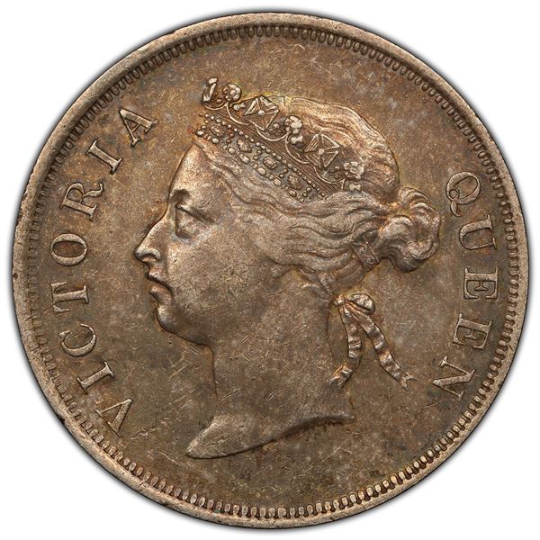 STRAITS SETTLEMENTS: AR 50 cents, 1901, PCGS EF45