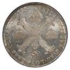 Image 2 : AUSTRIAN NETHERLANDS: Franz II, 1792-1806, AR kronenthaler, 1793-A, PCGS MS62 +