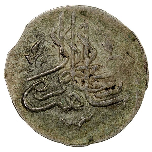 CRIMEA: (GIRAY KHANS): Shahin Giray, 1777-1783, AR para (kopeck) (0.36g), Baghcha Saray, AH1191 year