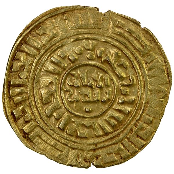 CRUSADERS: KINGDOM OF JERUSALEM: Late series, ca. 1220s-1260s, AV bezant (3.43g), EF
