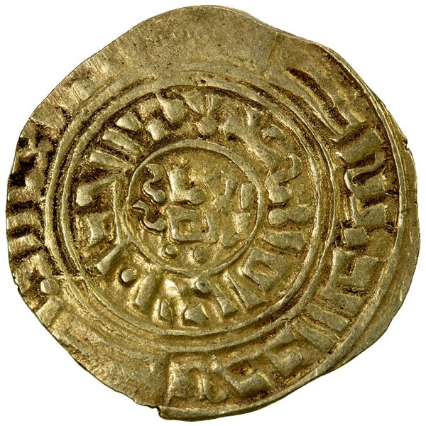 CRUSADERS: KINGDOM OF JERUSALEM: Late series, ca. 1220s-1260s, AV bezant (3.48g), VF-EF