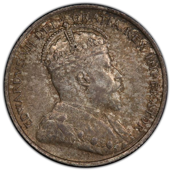 CYPRUS: Edward VII, 1901-1910, AR 9 piastres, 1907, PCGS AU58