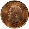 Image 1 : FRANCE: Napoleon III, 1852-1870, AE 10 centimes, 1853-B, ANACS  MS66 RD