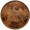 Image 2 : FRANCE: Napoleon III, 1852-1870, AE 10 centimes, 1853-B, ANACS  MS66 RD