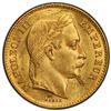 Image 1 : FRANCE: Napoleon III, 1852-1870, AV 20 francs, 1867-BB, PCGS MS63