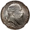 Image 1 : BADEN: Friedrich I, 1856-1907, AR 5 mark, 1902-G, NGC MS66