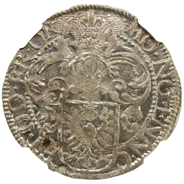 EAST FRIESLAND: Enno III, 1599-1625, AR 1/10 thaler (5 stuiver) (4.02g), Emden, NGC MS64