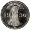 Image 1 : GERMANY: Third Reich, 1 reichspfennig, 1936-D, UNC