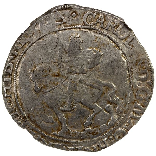 ENGLAND: Charles I, 1625-1649, AR ½ crown (14.90g), ND (1639-40), NGC AU55