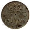 Image 1 : NETHERLANDS: Willem I, 1814-1840, AR 5 cents, 1822, VF-EF