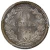 Image 2 : NETHERLANDS: Willem II, 1840-1849, AR 10 cents, 1848, PCGS MS67