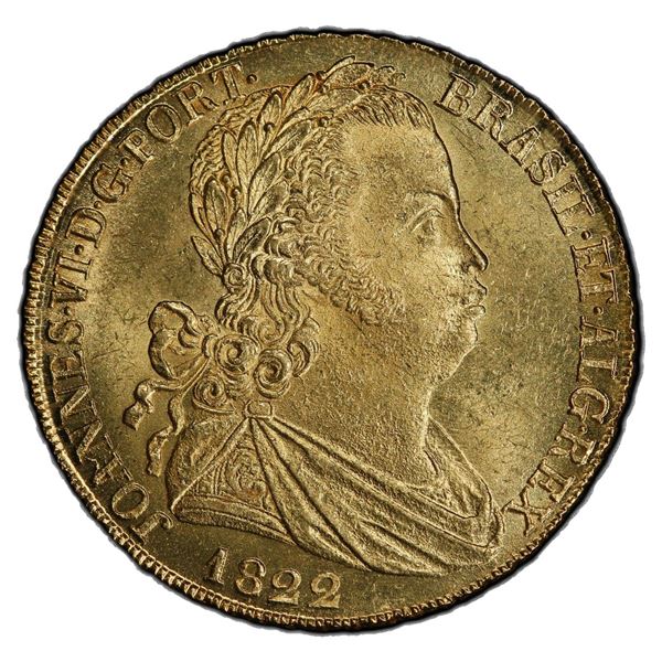 PORTUGAL: João VI, 1816-1826, AV peça, 1822, PCGS MS65