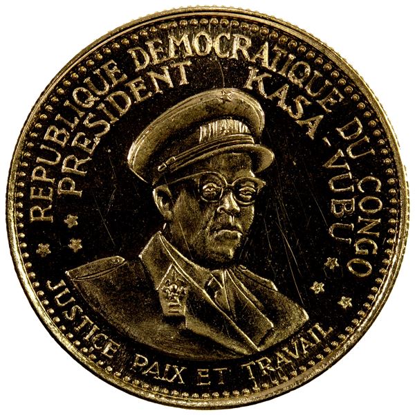CONGO (DEMOCRATIC REPUBLIC): AV 10 francs, 1965, Proof