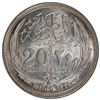 Image 2 : EGYPT: Hussein Kamel, 1914-1917, AR 20 piastres, 1917/AH1335, PCGS MS64
