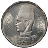 Image 1 : EGYPT: Farouk, 1936-1952, AR 20 piastres, 1939/AH1358, PCGS MS63