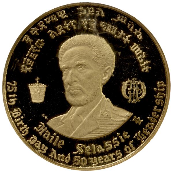ETHIOPIA: AV 20 dollars, EE1958/1966, NGC PF67 Ultra Cameo