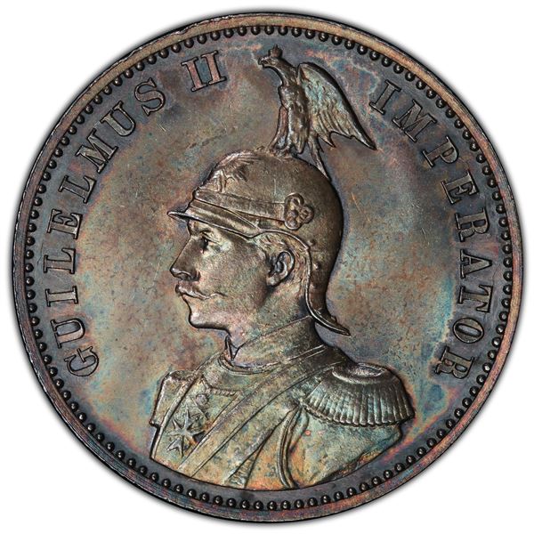GERMAN EAST AFRICA: AR ½ rupie, 1891, PCGS MS65