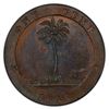 Image 2 : LIBERIA: Republic, AE cent, 1847, PCGS Proof 64 BN