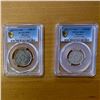 Image 1 : MOROCCO: 2-coin essai set, 1953/AH1372, both PCGS SP67