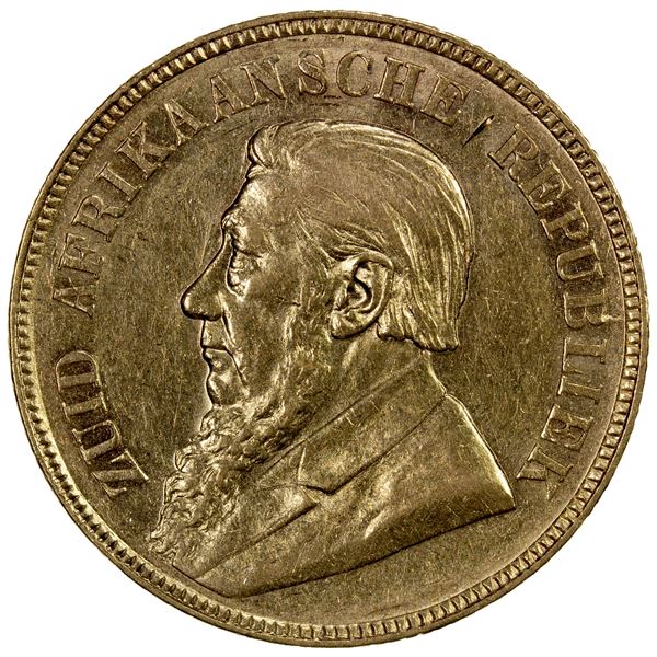 SOUTH AFRICA: Zuid-Afrikaansche Republiek, AV pond, 1898, EF-AU