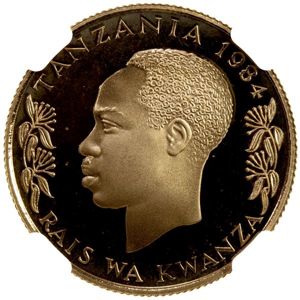 TANZANIA: AV 1000 shilingi, 1984, NGC PF68 Ultra Cameo