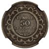 Image 2 : TUNISIA: AR 50 centimes, 1894//AH1312-A, NGC AU53
