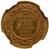 Image 2 : TUNISIA: AV 20 francs, 1900//AH1318-A, NGC MS63