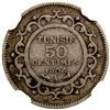 Image 2 : TUNISIA: AR 50 centimes, 1906//AH1324-A, NGC VF35