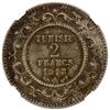 Image 2 : TUNISIA: AR 2 francs, 1913//AH1332-A, NGC MS64