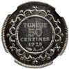 Image 2 : TUNISIA: AR 50 centimes, 1928//AH1347-A, NGC MS64