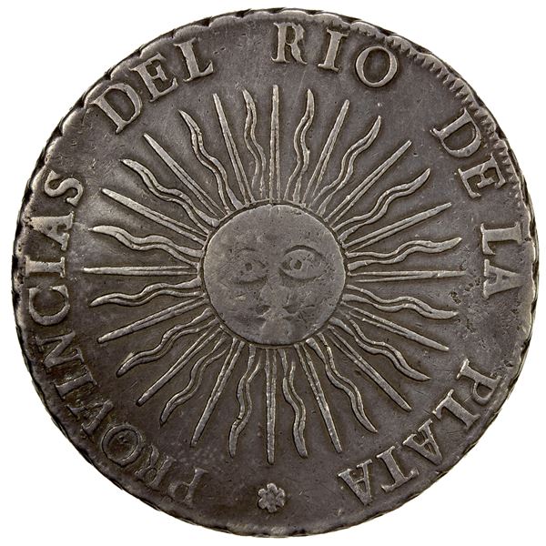 ARGENTINA: Río de la Plata, AR 8 reales, 1815-PTS, F-VF