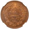 Image 1 : ARGENTINA: Republic, AE centavo, 1881, NGC MS63 RB