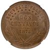Image 2 : ARAUCANIA AND PATAGONIA: AE 2 centavos, 1874, NGC MS64 BN