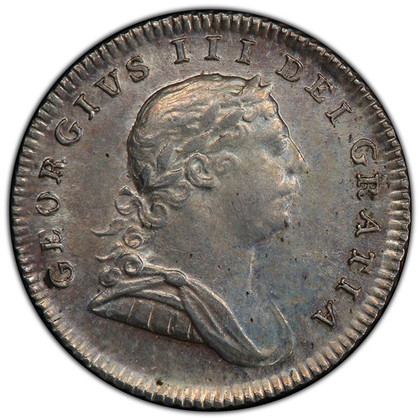 BRITISH GUIANA: ESSEQUIBO & DEMERARY: George III, AR ¼ guilder, 1809, PCGS MS62