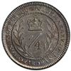 Image 2 : BRITISH GUIANA: ESSEQUIBO & DEMERARY: George III, AR ¼ guilder, 1809, PCGS MS62