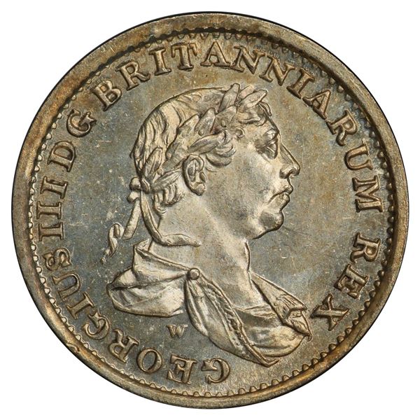 ESSEQUIBO AND DEMERARY: George III, AR ¼ guilder, 1816, PCGS MS65