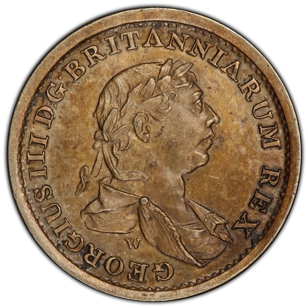 BRITISH GUIANA: ESSEQUIBO & DEMERARY: George III, 1816, PCGS UNC