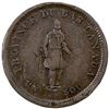 Image 1 : LOWER CANADA: Banque du Peuple, AE halfpenny token (9.02g), 1837, VF-EF