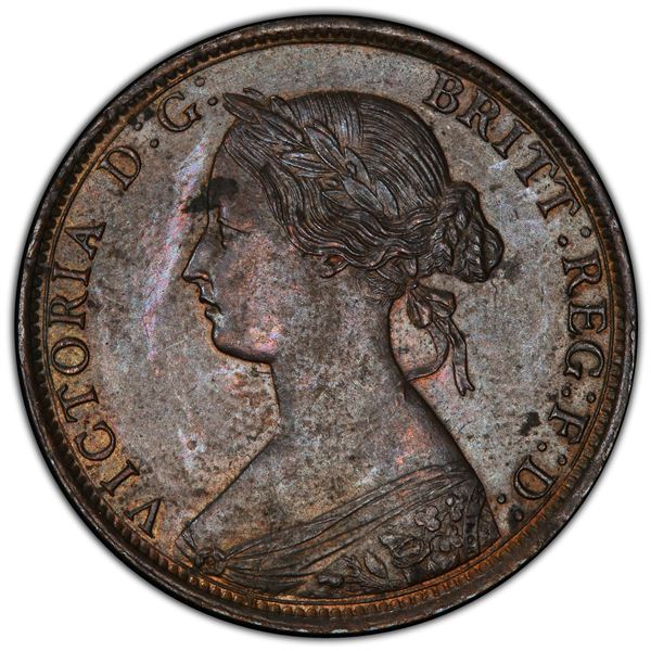 NEW BRUNSWICK: Victoria, 1837-1867, AE cent, 1864, PCGS MS62 BN